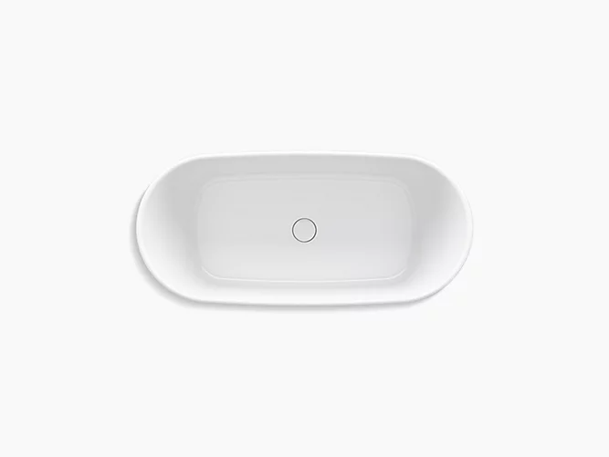 Ceric® 65" x 31" freestanding bath with center toe-tap drain-2-large